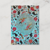 EDEN / WHIMSICAL GARDEN / blue aquamarine Visitenkarte (Rückseite)