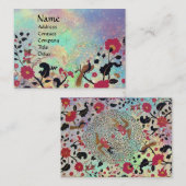 EDEN / WHIMSICAL GARDEN IN GOLD GLITZERN VISITENKARTE (Vorne/Hinten)