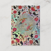 EDEN / WHIMSICAL GARDEN IN GOLD GLITZERN VISITENKARTE (Rückseite)