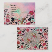 EDEN / WHIMSICAL GARDEN IN GOLD GLITZERN VISITENKARTE (Vorne/Hinten)