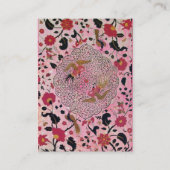 EDEN / WHIMSICAL GARDEN ,PINK GOLD GLITZERN VISITENKARTE (Rückseite)