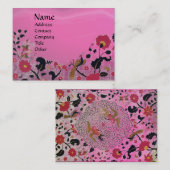 EDEN / WHIMSICAL GARDEN, rosa Amethyrot Visitenkarte (Vorne/Hinten)