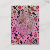 EDEN / WHIMSICAL GARDEN, rosa Amethyrot Visitenkarte (Rückseite)