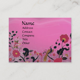 EDEN / WHIMSICAL GARDEN, rosa Amethyrot Visitenkarte