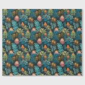 Edens Geheimgartenmuster Geschenkpapier (Flach)