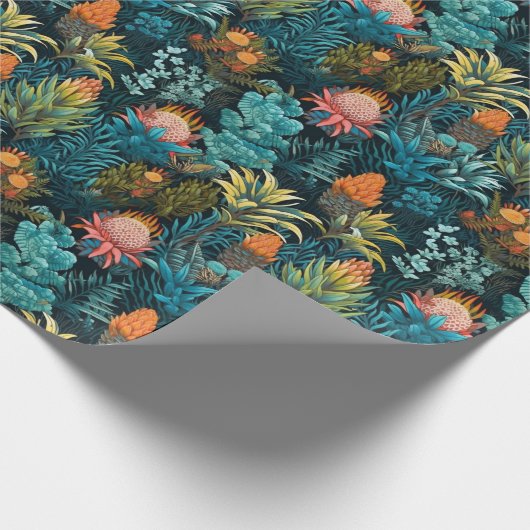 Edens Geheimgartenmuster Geschenkpapier (Ecke)