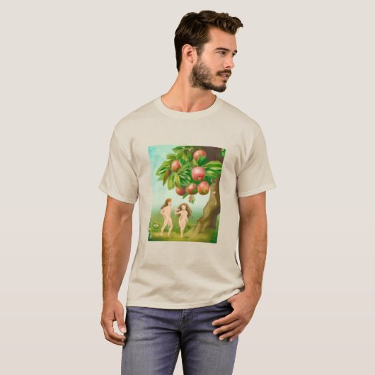 Eden's Serenity - Adam and Eve - T - Shirt für Män (Vorne ganz)