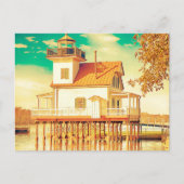 Edenton NC Lighthouse Postkarte (Vorderseite)
