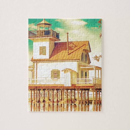 Edenton NC Lighthouse Puzzle (Vertikal)