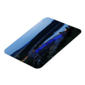 Edersee beleucht ete Staumauer am abend Magnet (Linke Seite)