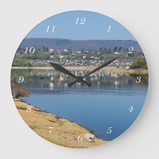 Edersee Bucht bei Bringhausen Große Wanduhr (Vorderseite)