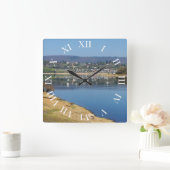 Edersee Bucht bei Bringhausen Quadratische Wanduhr (Zuhause)