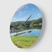 Edersee Bucht bei Scheid Große Wanduhr (Winkel)