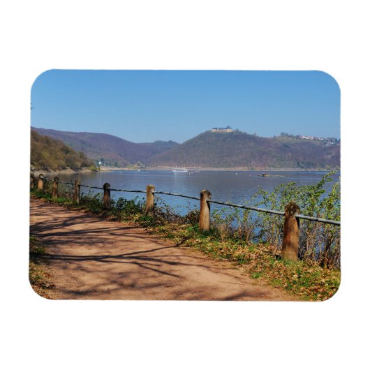 Edersee mit Schloss Waldeck Magnet (Horizontal)