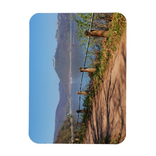 Edersee mit Schloss Waldeck Magnet (Vertikal)