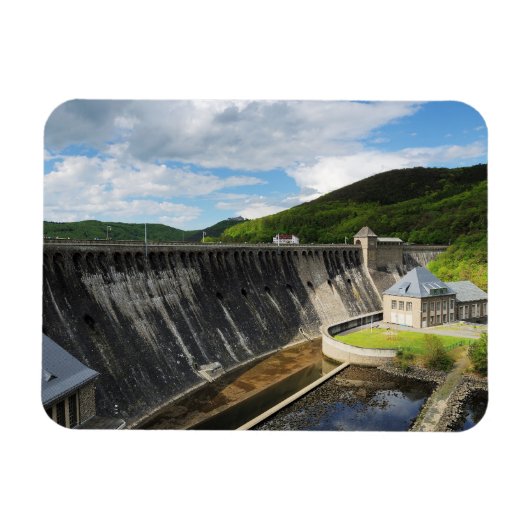 Edersee Staumauer mit Schloß Waldeck Magnet (Horizontal)