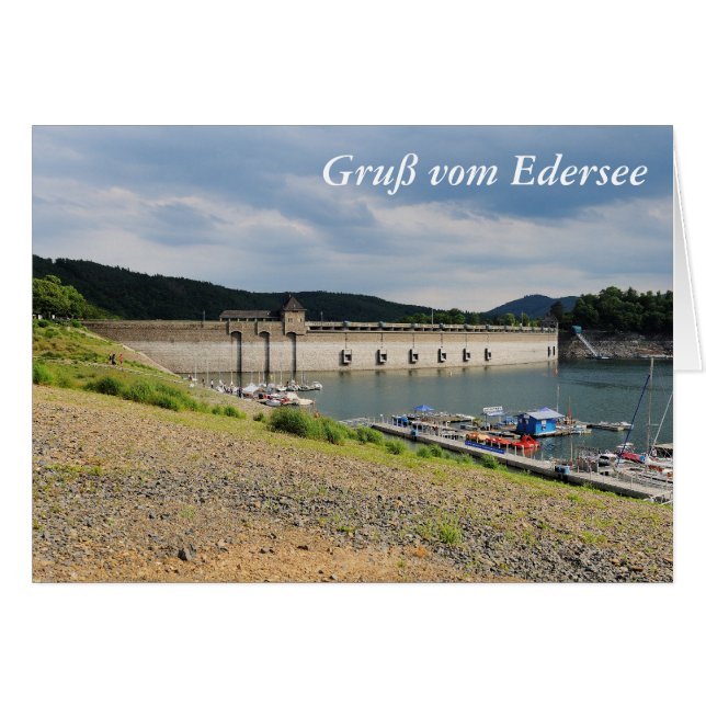 Edersee Staumauer niedrig (Vorderseite (Horizontal))
