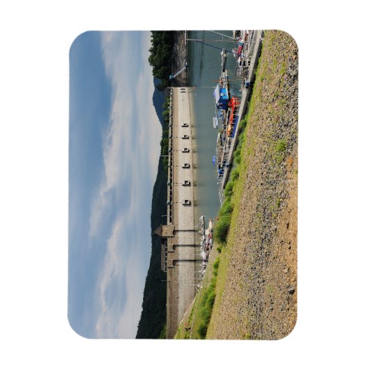 Edersee Staumauer niedrig Magnet (Vertikal)
