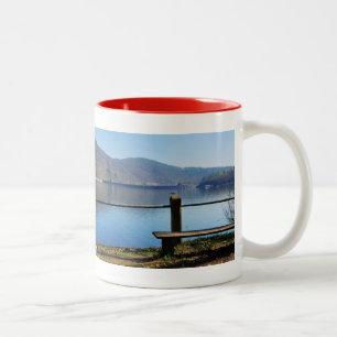 Edersee Staumauer von der Wasserseite Zweifarbige Tasse
