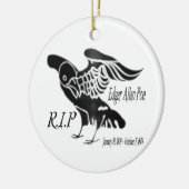 Edgar Alan Poe The Raven Keramik Ornament (Links)