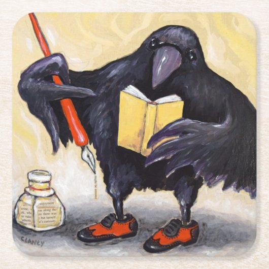 Edgar Allan Crow Untersetzer (Vorderseite)