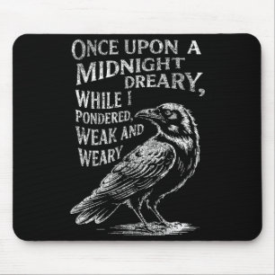 Edgar Allan E Em Der Rabe Line Edgar Allan E Gesch Mousepad