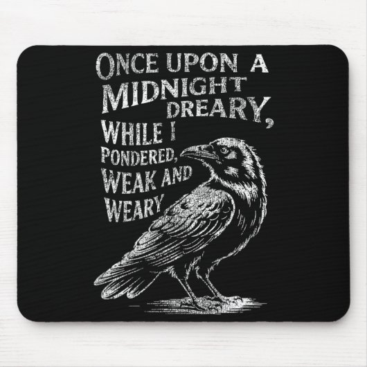 Edgar Allan E Em Der Rabe Line Edgar Allan E Gesch Mousepad (Vorne)