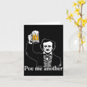Edgar Allan E Me Another Raven Nevermore Gothic Gi Karte (Gelbe Blume)