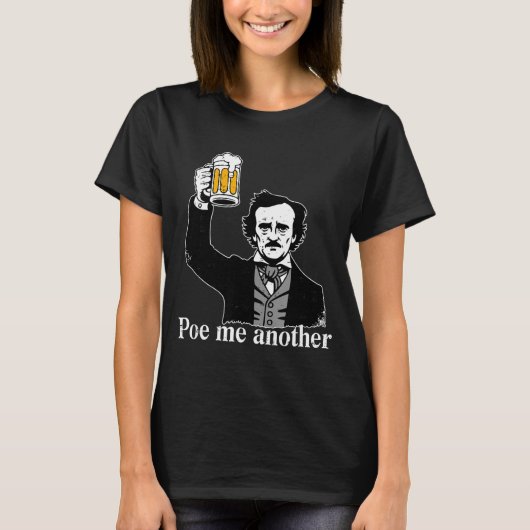 Edgar Allan E Me Another Raven Nevermore Gothic Gi T-Shirt (Vorderseite)