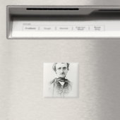 Edgar Allan Poe 1907 Magnet (In Situ (Geschirrspüler))