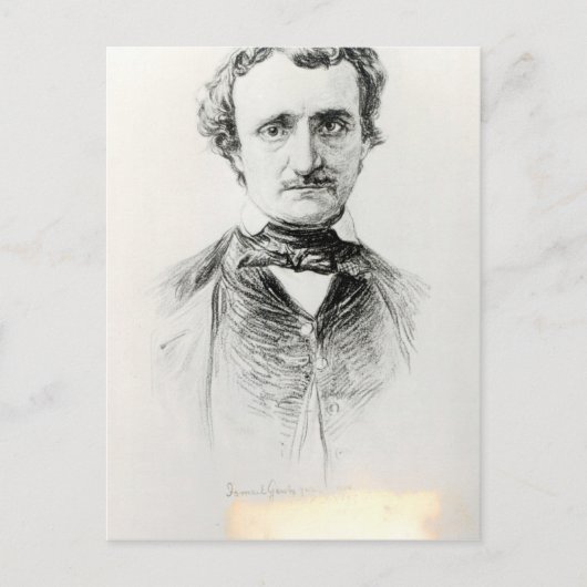 Edgar Allan Poe 1907 Postkarte (Vorderseite)