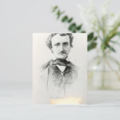 Edgar Allan Poe 1907 Postkarte (Stehend Vorderseite)
