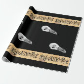 Edgar Allan Poe Ambigram Wrapping Paper Geschenkpapier (Ungerollt)