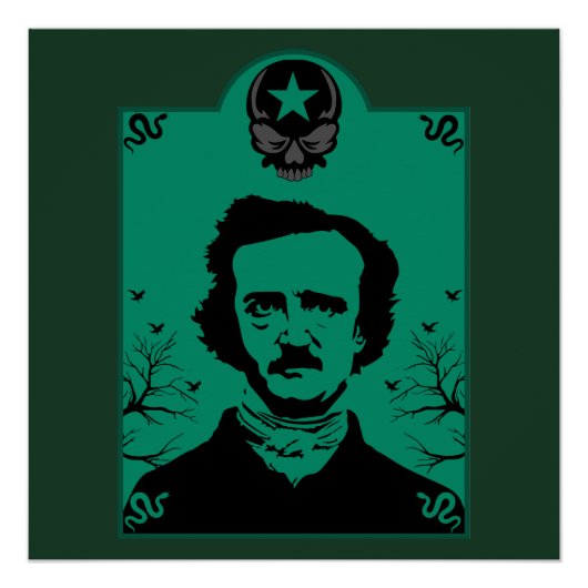 Edgar Allan Poe Art Gift Poster (Vorderseite)