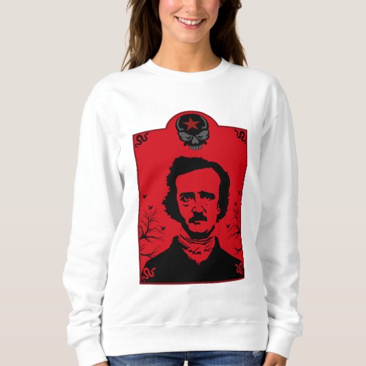 Edgar Allan Poe Art Gift Sweatshirt (Vorderseite)