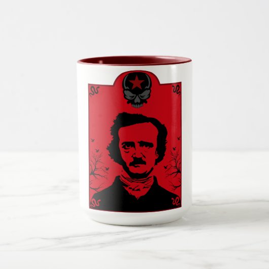 Edgar Allan Poe Art Gift Tasse (Zentrum)
