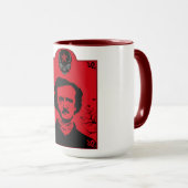 Edgar Allan Poe Art Gift Tasse (VorderseiteRechts)