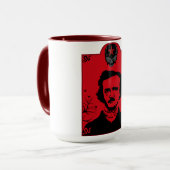 Edgar Allan Poe Art Gift Tasse (Vorderseite Links)