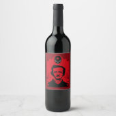 Edgar Allan Poe Art Gift Weinetikett (Vorderseite)