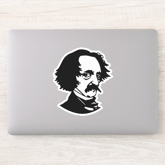 Edgar Allan Poe Aufkleber (Computer)