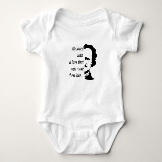 Edgar Allan Poe Baby Strampler (Vorderseite)
