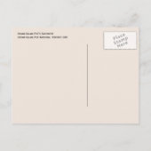 Edgar Allan Poe Basement, Philadelphia Postkarte (Rückseite)