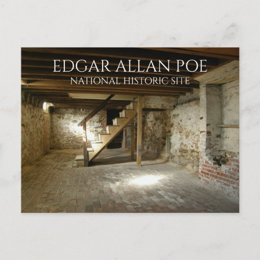 Edgar Allan Poe Basement, Philadelphia Postkarte (Vorderseite)