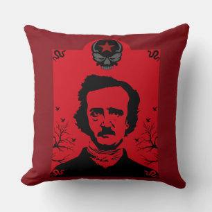 Edgar Allan Poe Black Raven Kissen
