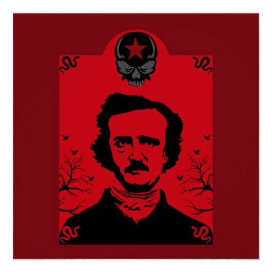 Edgar Allan Poe Black Raven Poster (Vorderseite)