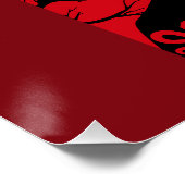 Edgar Allan Poe Black Raven Poster (Ecke)