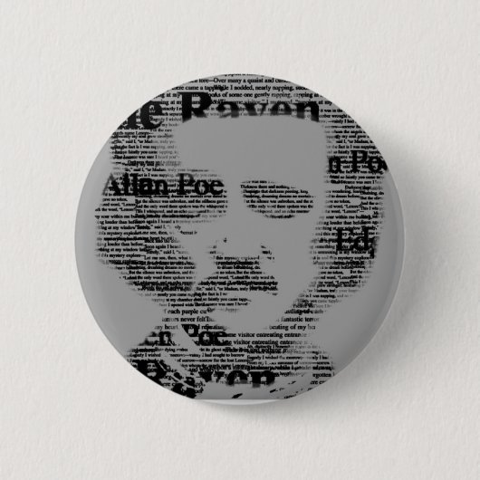 Edgar Allan Poe Bottom Button (Vorderseite)