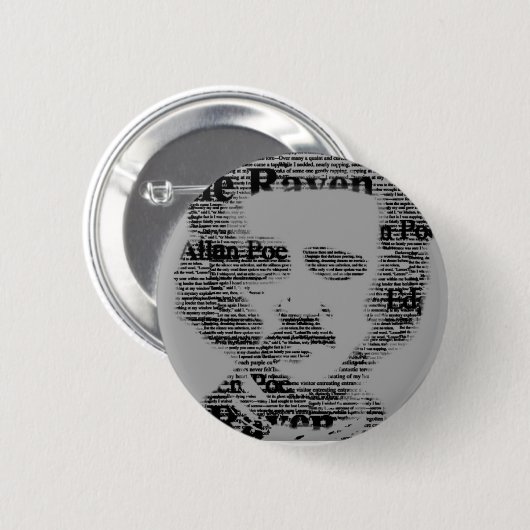 Edgar Allan Poe Bottom Button (Vorne & Hinten)