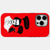Edgar Allan Poe Boy und Raven Case-Mate iPhone Hülle (Rückseite (Horizontal))