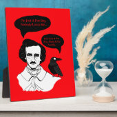 Edgar Allan Poe Boy und Raven Fotoplatte (Seite)